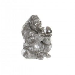 Figurine Décorative DKD Home Decor Argenté Résine Gorille (38,5 x 33 x 43,5 cm)