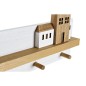 Portemanteau DKD Home Decor 40 x 4 x 17 cm Bois Maisons Urbaine