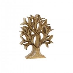 Figurine Décorative DKD Home Decor Bois d'acacia Aluminium (25 x 4 x 30 cm) (1)