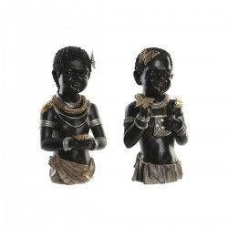 Figurine Décorative DKD Home Decor Résine Colonial Africaine (20,5 x 18 x 35 cm) (2 Unités)