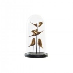 Figura Decorativa DKD Home Decor Cristal Resina Pájaros (17 x 17 x 32 cm)