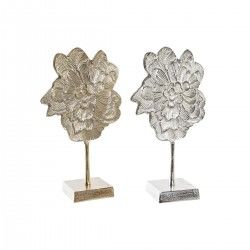 Figurine Décorative DKD Home Decor Fleur Aluminium (22 x 10 x 38 cm) (2 Unités)
