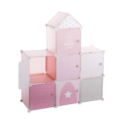 Étagère Atmosphera Pink Castle Enfant Modulaire polypropylène (95,5 x 32 x 109 cm)