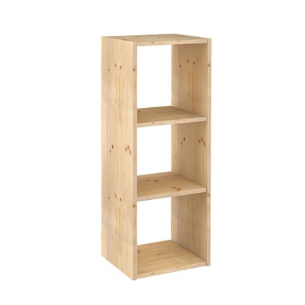 Étagère Astigarraga Dinamic 3 Cubes Modulaire Naturel Bois (107 x 36,2 x 34 cm)