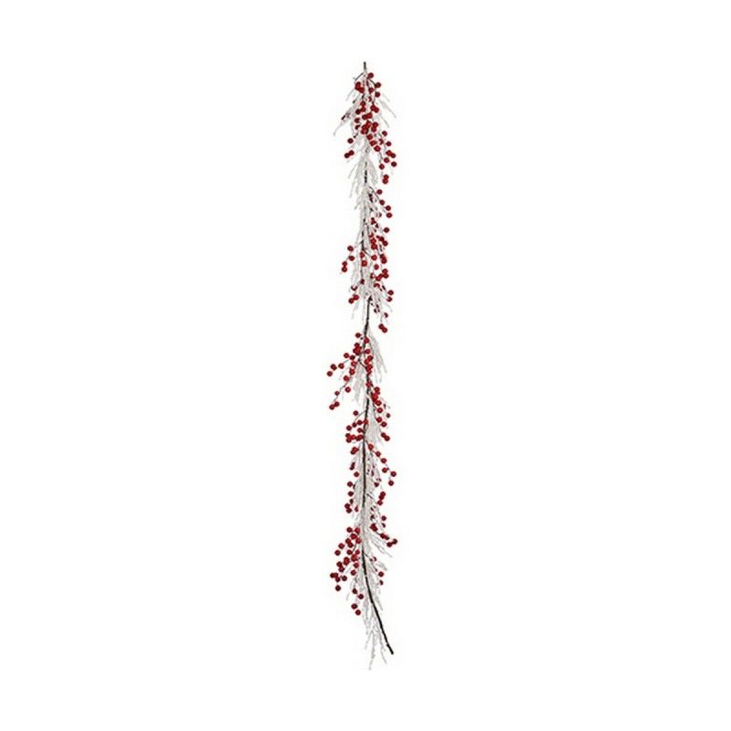 Guirlande de Noël Enneigé Rouge Blanc Plastique (180 x 14 cm)