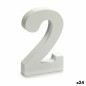 Numéro 2 Bois Blanc (2 x 16 x 14,5 cm) (24 Unités)