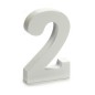 Numéro 2 Bois Blanc (2 x 16 x 14,5 cm) (24 Unités)