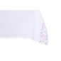 Mantel y servilletas DKD Home Decor 150 x 150 x 0,5 cm Rosa Blanco (2 Unidades)