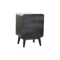 Table de Nuit DKD Home Decor 48 x 35 x 66 cm Naturel Noir Bois