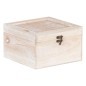 Boîte Décorative Volets Rotin 20 x 20 x 12 cm DMF (2 Unités)