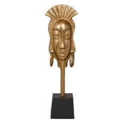 Figura Decorativa 14,5 x 10,5 x 50 cm Negro Dorado Africana