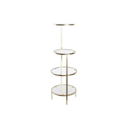 Etagère DKD Home Decor 32,5 x 30 x 86 cm Verre Doré Métal