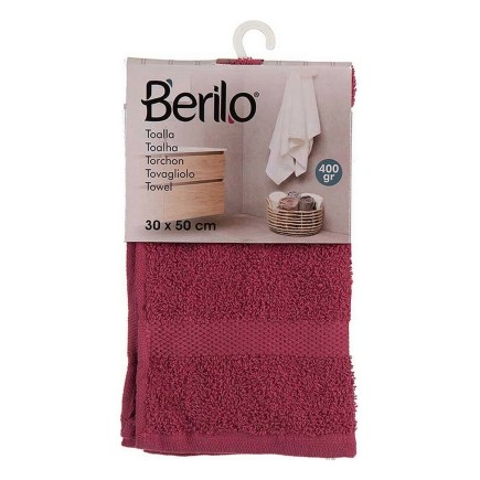 Serviette de toilette 30 x 0,5 x 50 cm Bordeaux (12 Unités)