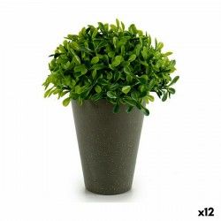 Planta Decorativa Plástico 13 x 16 x 13 cm Verde Gris (12 Unidades)