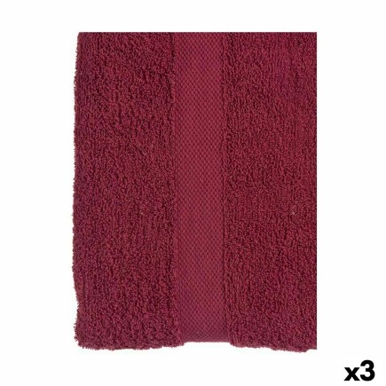 Serviette de toilette Bordeaux 90 x 0,5 x 150 cm (3 Unités)