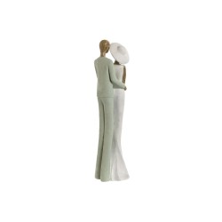 Figurine Décorative Home ESPRIT Blanc Vert Couple 10 x 7,5 x 31 cm (2 Unités)