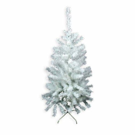 Albero di Natale Bianco Multicolore in PVC Metallo Polietilene 80 x 80 x 150 cm