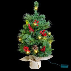 Albero di Natale in PVC verde 30x30x60 cm