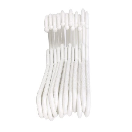 Jeu de porte-manteaux Dem Blanc Plastique 12 Pièces 38 x 17,5 cm (8 Unités)