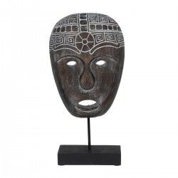 Figurine Décorative Marron Masque 24 x 12 x 46 cm