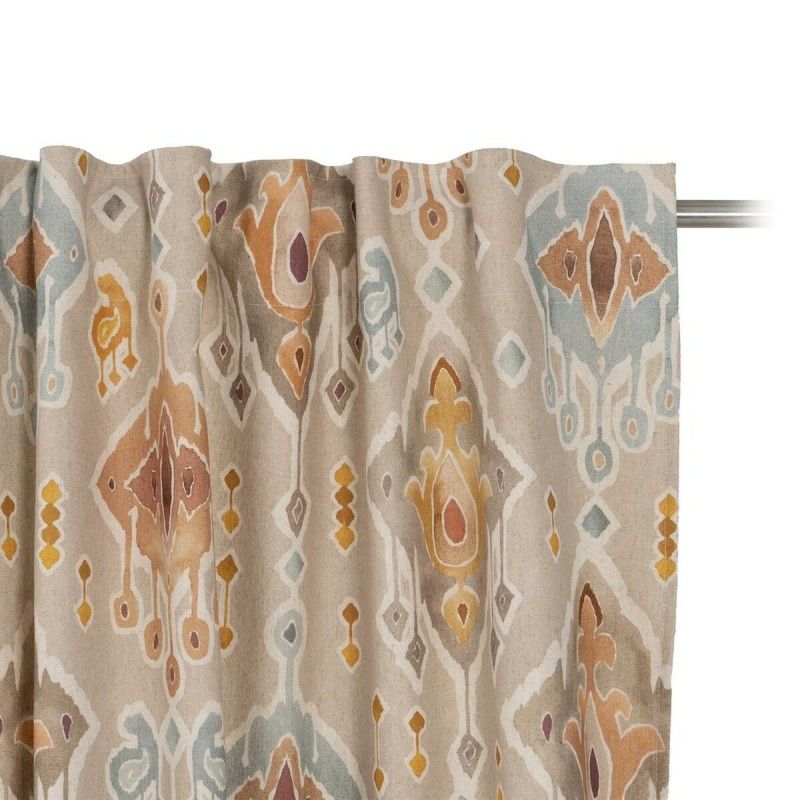 Cortina Beige Estampado 140 x 270 cm