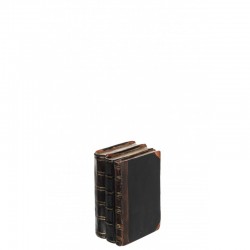 Libros de resina marrón de 11.5x8.5x17.5 cm