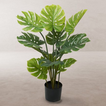 Planta Decorativa Poliuretano Cemento Monstera 120 cm