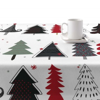 Nappe enduite antitache Mauré Merry Christmas 100 x 250 cm