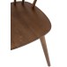 Chaise en Bois Marron 55,5x52x75cm