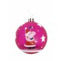 Boule de Noël Peppa Pig Cosy corner Fuchsia 6 Unités Plastique (Ø 8 cm)