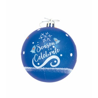 Bola de Navidad Frozen Memories 10 Unidades Azul Blanco Plástico (Ø 6 cm)