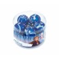 Bola de Navidad Frozen Memories 10 Unidades Azul Blanco Plástico (Ø 6 cm)