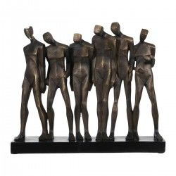 Sculpture Cuivre Personnes 40 x 10,5 x 34 cm