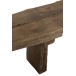 Banc brut recyclé en bois marron 190x38x46 cm