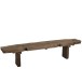 Banc brut recyclé en bois marron 190x38x46 cm