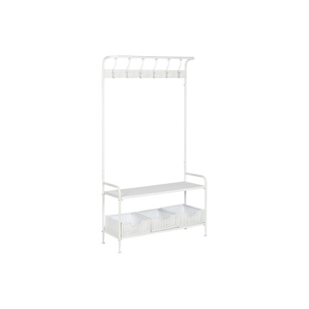 Recibidor con Cajones Home ESPRIT Blanco Metal 110 x 36 x 186 cm