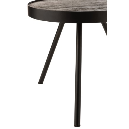 Table d’appoint en bois marron 45x45x43 cm