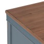 Mesita de Noche Azul Natural Madera de abeto Madera MDF 50 x 38 x 72 cm