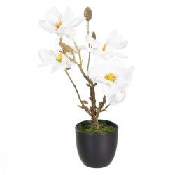 Plante décorative Polyester Polyéthylène Fer 22 x 22 x 38 cm Magnolia