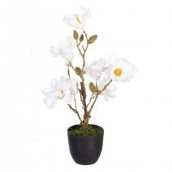 Plante décorative Polyester Polyéthylène Fer 25 x 25 x 49 cm Magnolia