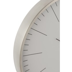 Horloge murale aluminium gris 40 cm