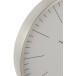 Reloj gerbert aluminio gris Alt. 40 cm