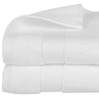 Serviette de toilette Atmosphera Coton Blanc 450 g/m² (70 x 130 cm)