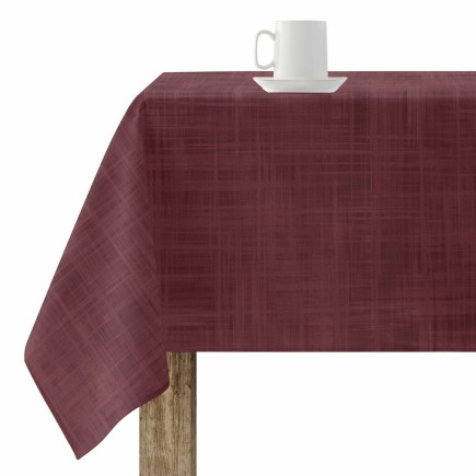 Nappe enduite antitache Mauré Bordeaux 100 x 140 cm