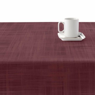 Nappe enduite antitache Mauré Bordeaux 100 x 140 cm