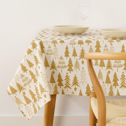 Nappe enduite antitache Mauré Christmas 140 x 140 cm