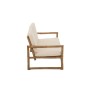 Fauteuil 2 personnes en bois naturel 150x80x71 cm