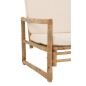 Fauteuil 2 personnes en bois naturel 150x80x71 cm