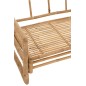 Fauteuil 2 personnes en bois naturel 150x80x71 cm