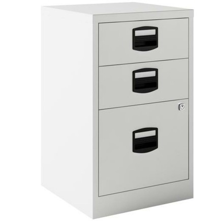 Armoire de classement Bisley Gris Métal Acier A4 3 tiroirs (67 x 41 x 40 cm)